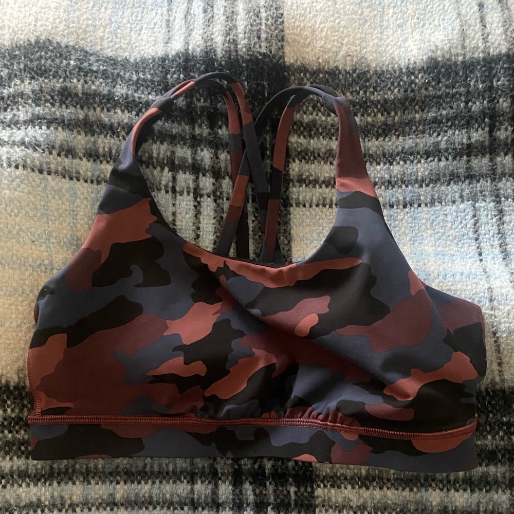 Lululemon Energy Sports Bra Size 10 Camo
